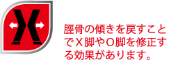 X脚・O脚を修正